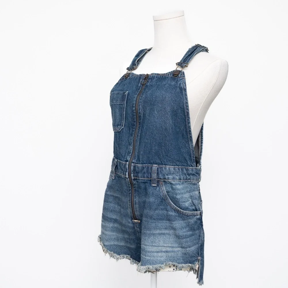 Free‎ People  - New! Sunkissed Denim Shortalls